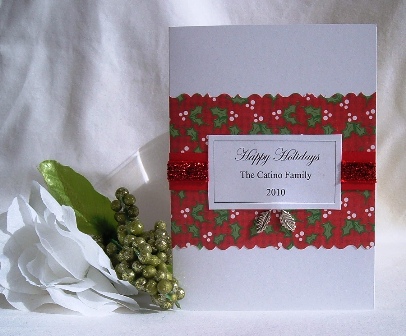 Christmas Cards Handmade Holly