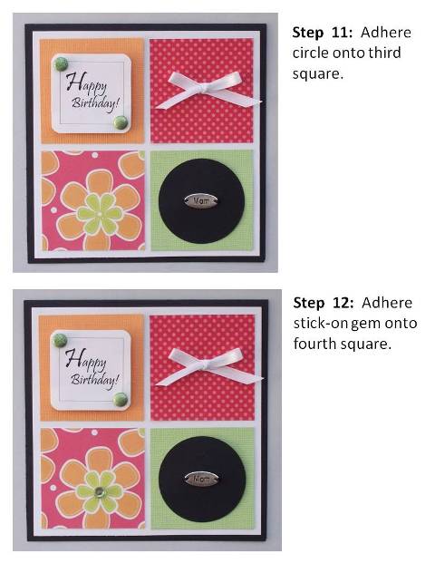 create a birthday card instructions step 7