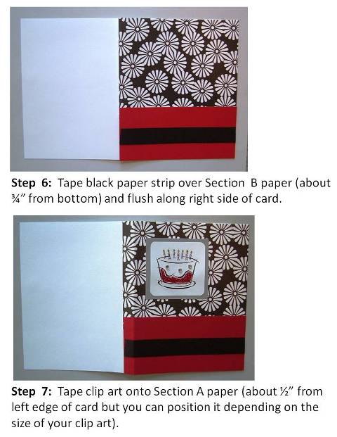 Homemade Birthday Card Ideas instructions step 4