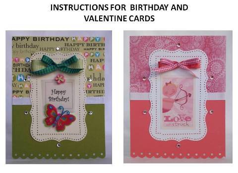 handmade birthday card instructions