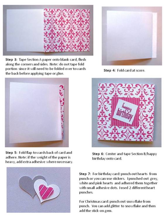 christmas card handmade instructions