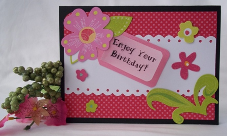 Birthday card making ideas can be created using versati