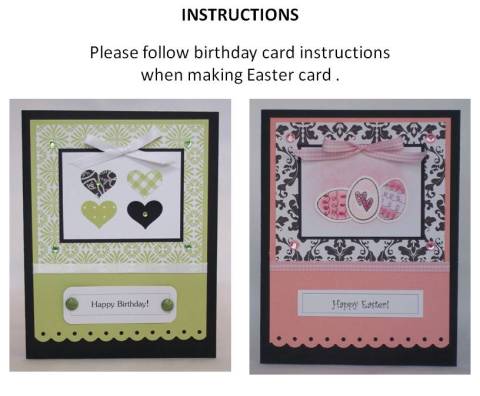 make easter cards instructions