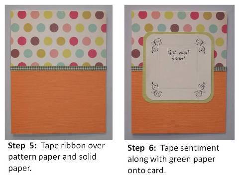 get well soon handmade card step by step instructions