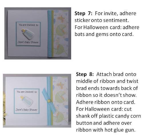 making halloween cards instructions
