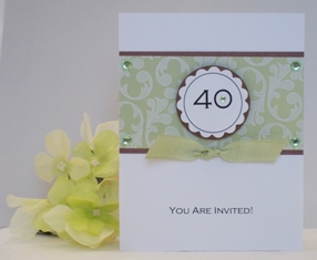40th birthday invitation idea