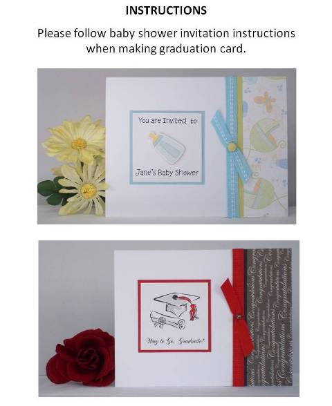 graduation greeting card step by step instructions