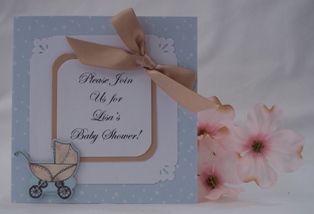 handmade baby shower invitation idea