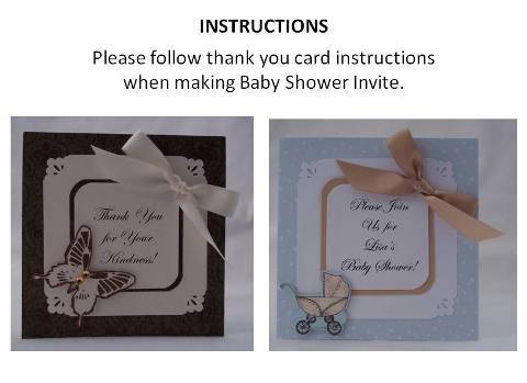 create baby shower invitations step by step