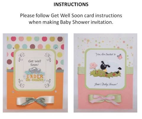 baby shower card idea instructions
