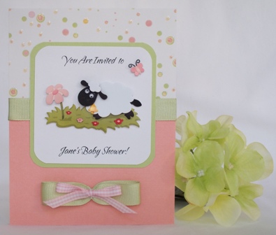 You can create baby shower cards using this handmade card making idea ...