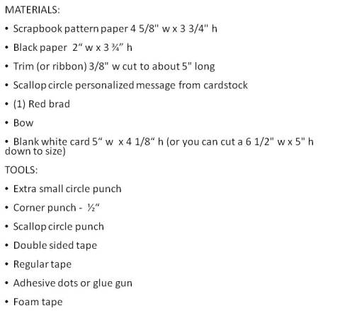 holiday card ideas supplies