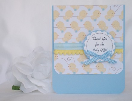 baby thank you card ideas. Try this aby shower thank you