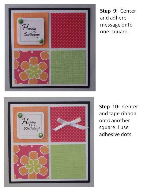 create a birthday card instructions step 6