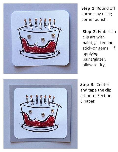 Homemade Birthday Card Ideas instructions step 2