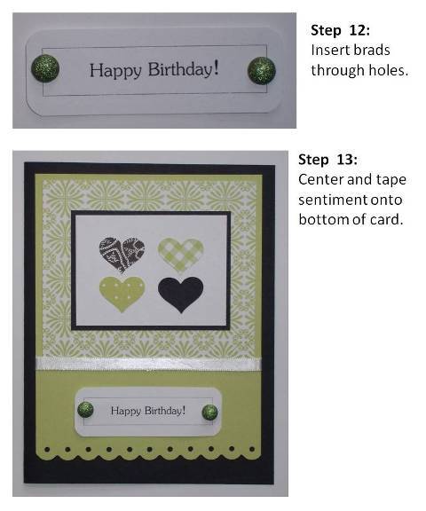 handmade valentine cards purple hearts instructions slide7