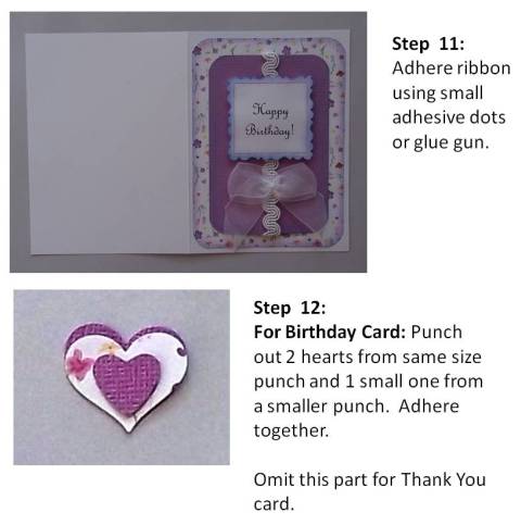 create a brithday card instructions step 6