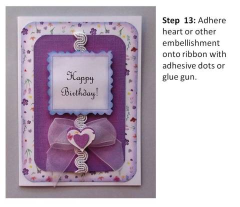 create a brithday card instructions step 7