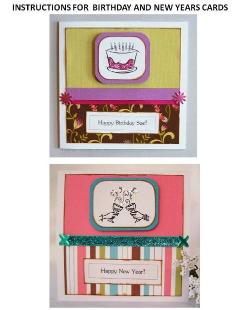 new year greeting card instructions