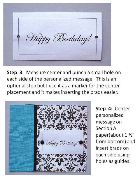 baby shower invitation instructions step 3