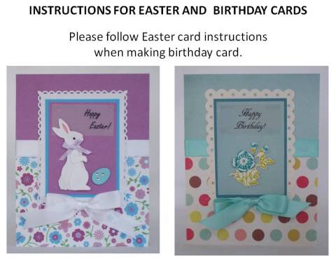 make your own easter card instructions