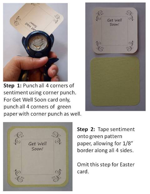 homemade easter card step by step instructions