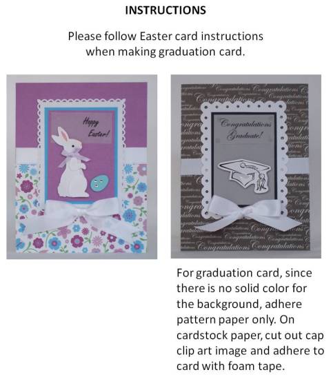 make your own graduation card - instructions