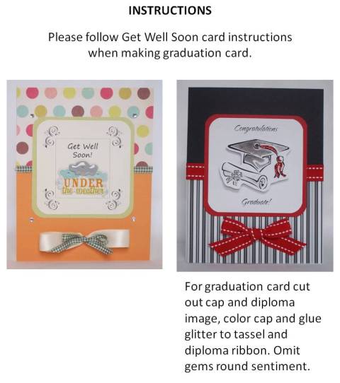 make your own graduation cards - instructions