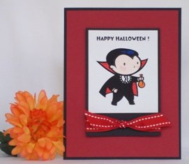 unique halloween card vampire