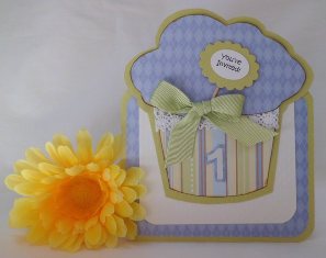 handmade card sketch cupcake