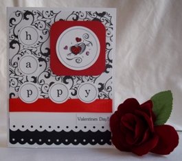 home made greeting cards valentines circle punch